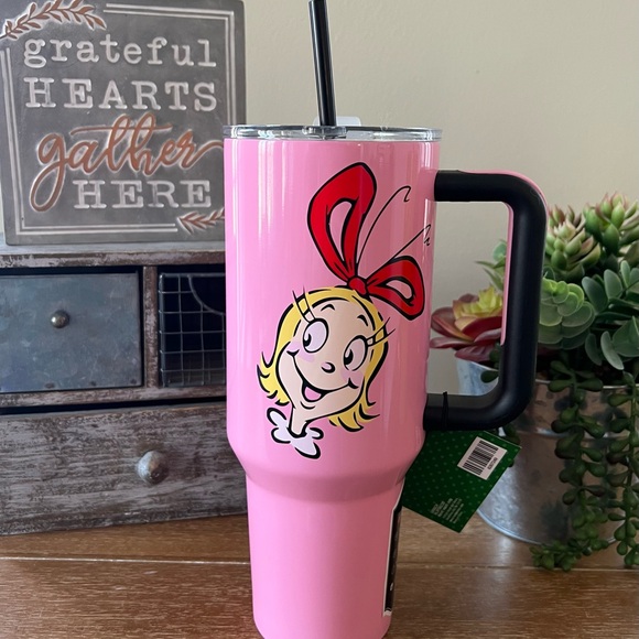 Brand New 40oz Grinch Cindy Lou Who Stainless Steel Tumbler - Picture 3 of 5